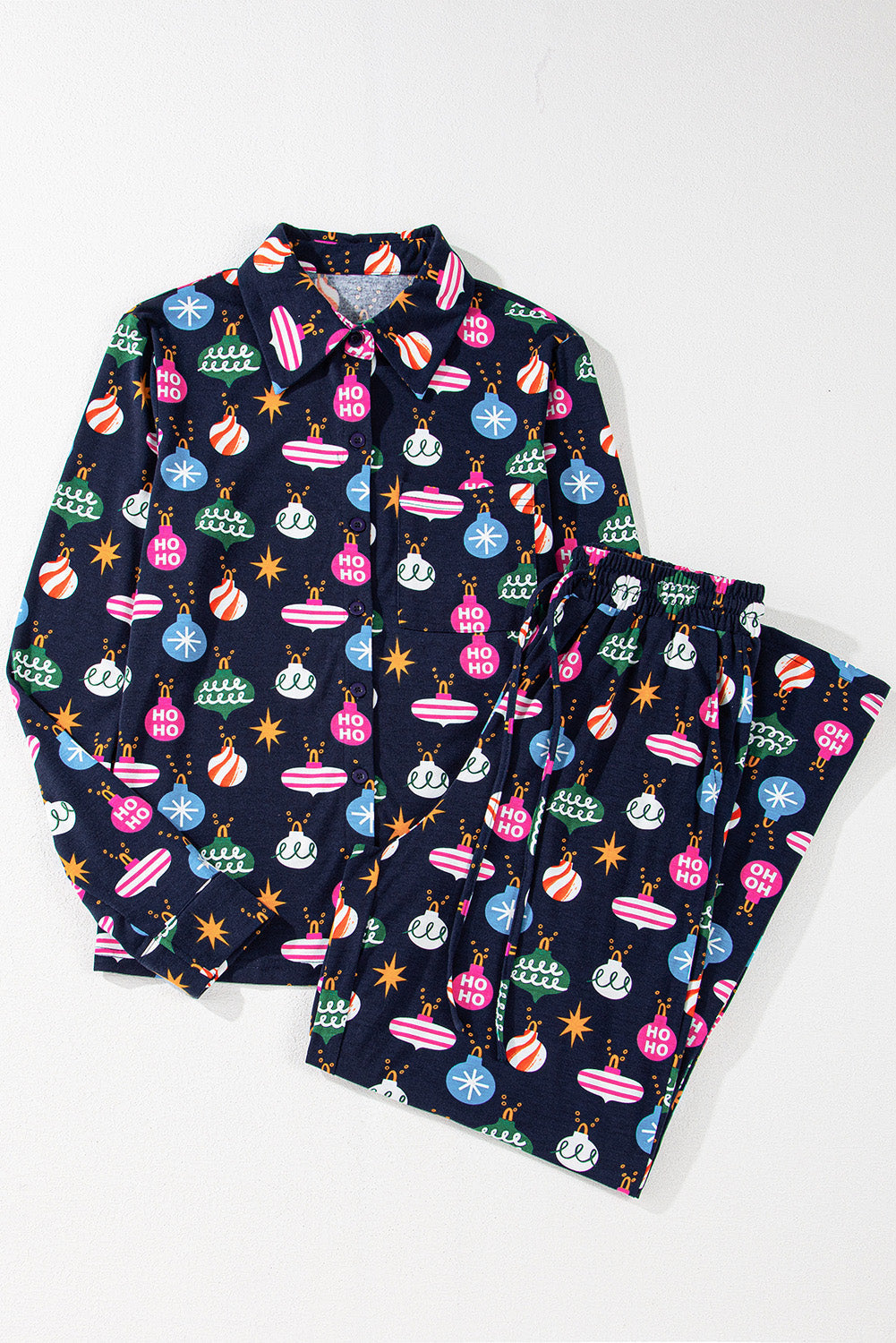 Threaded Pear Mazie Christmas Lights Print Shirt