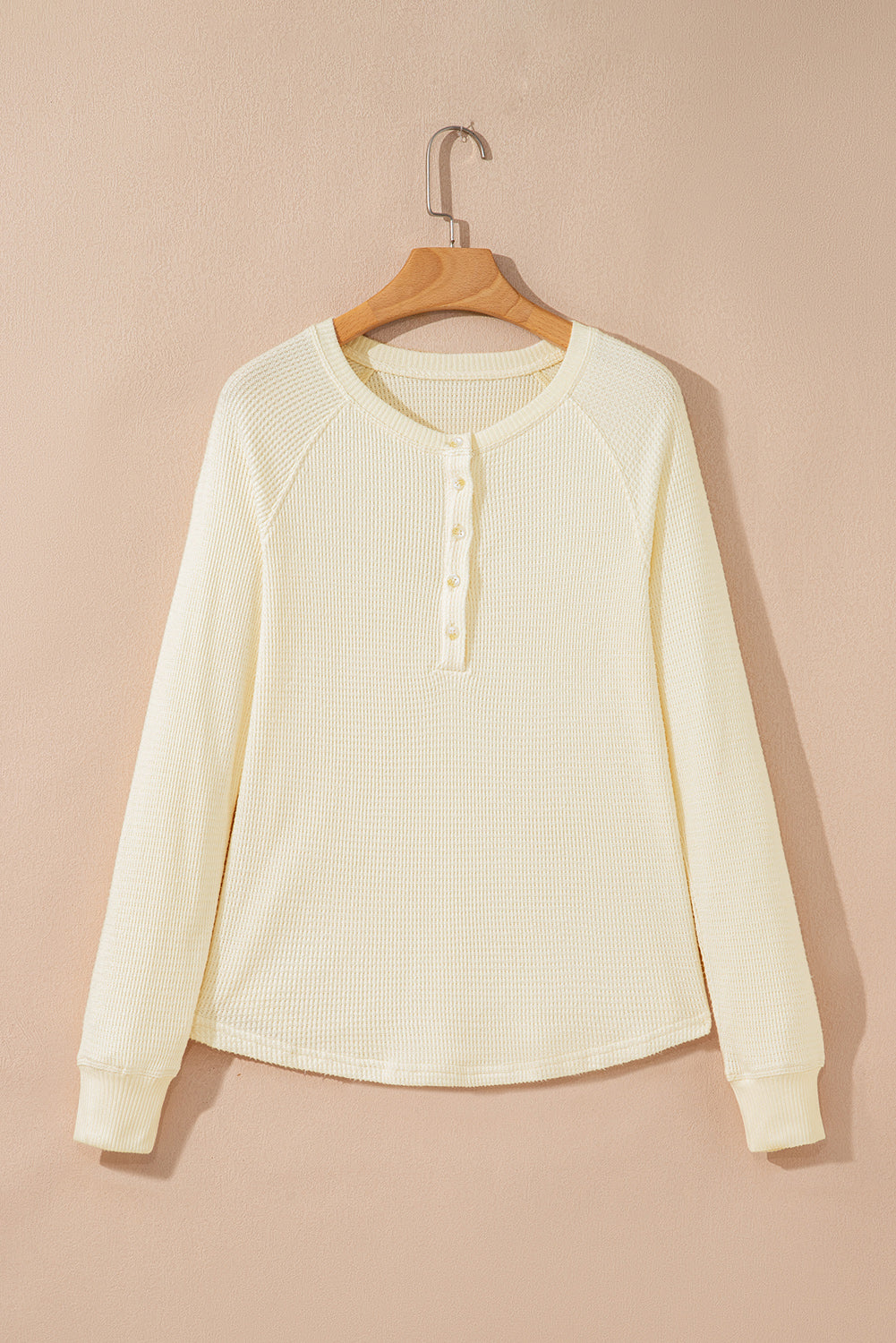 Threaded Pear Soleil Knit Half Henley Top