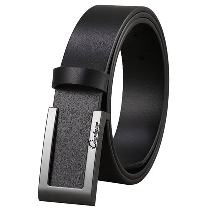 Men’s Fashion First Layer Cowhide Casual Belt | Premium Full-Grain Genuine Leather Waistband | Minimalist High-Sense Men’s Belt | Durable Handcrafted Everyday Leather Accessory