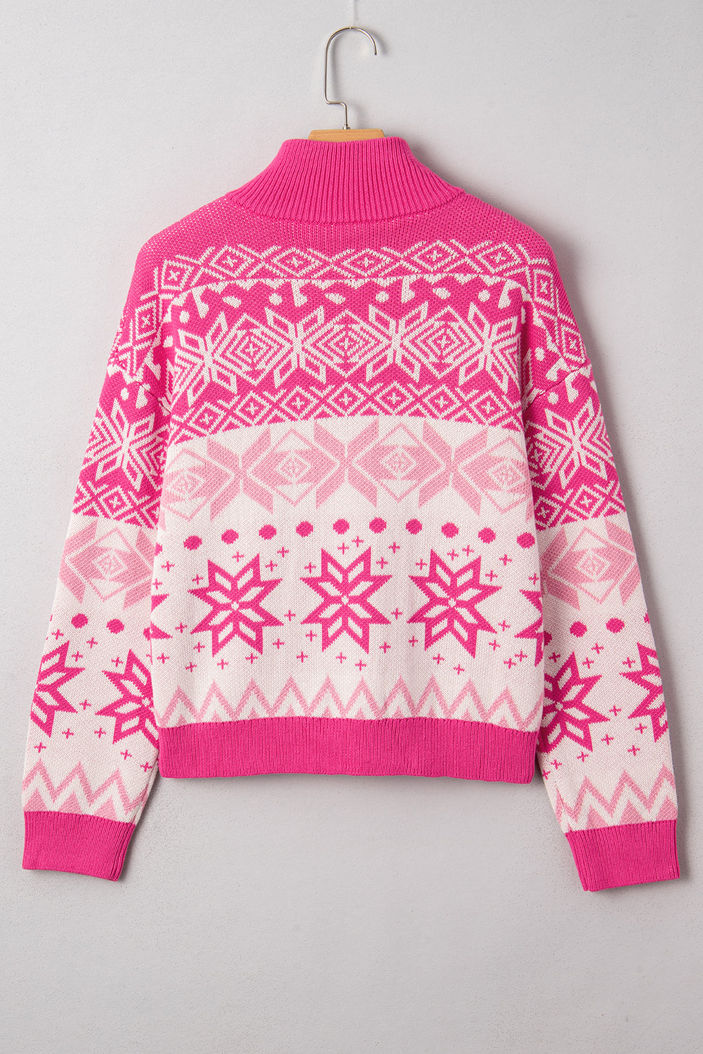 Threaded Pear Mila Quarter Zip Collard Sweater