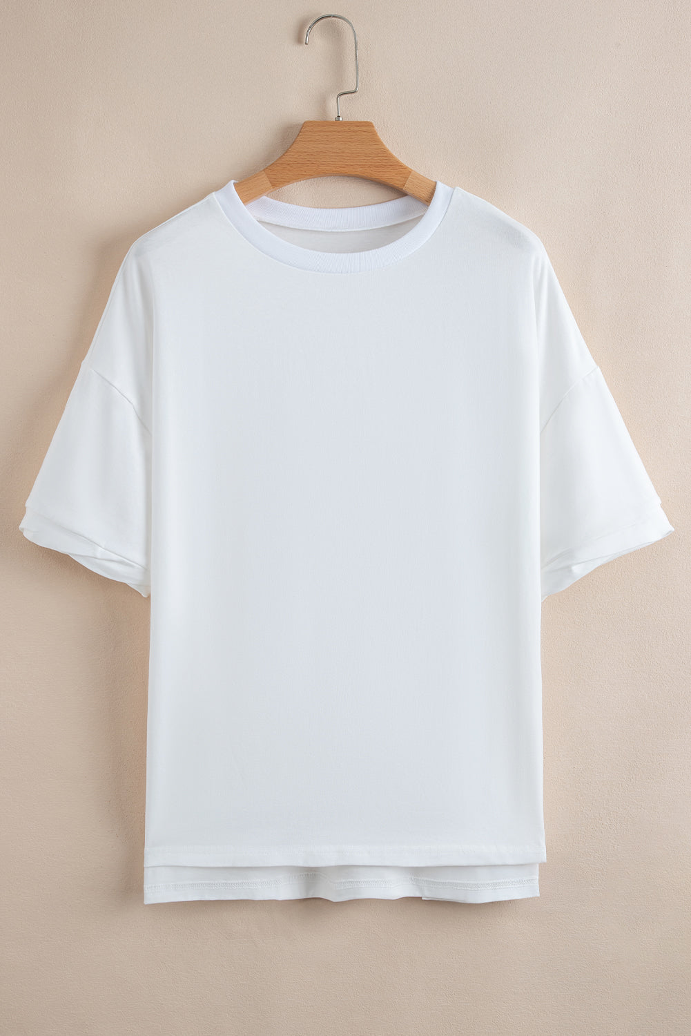 Threaded Pear Ayra Loose Half Sleeve Hi Low Hem Top