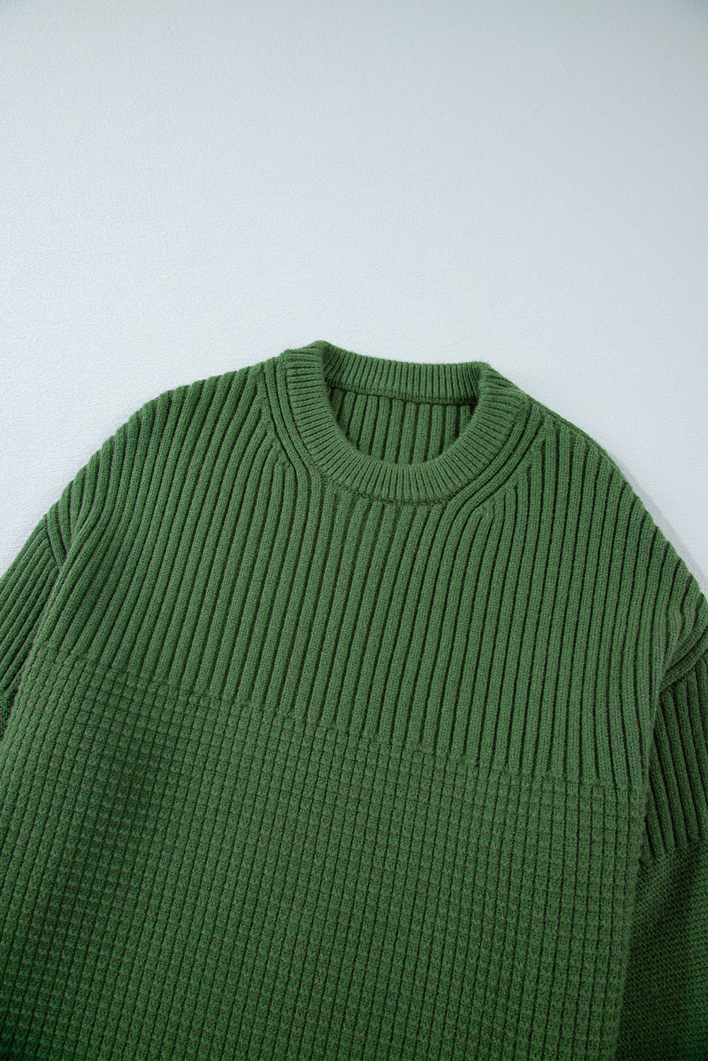 Threaded Pear Julietta Mixed Textured Knitted Sweater
