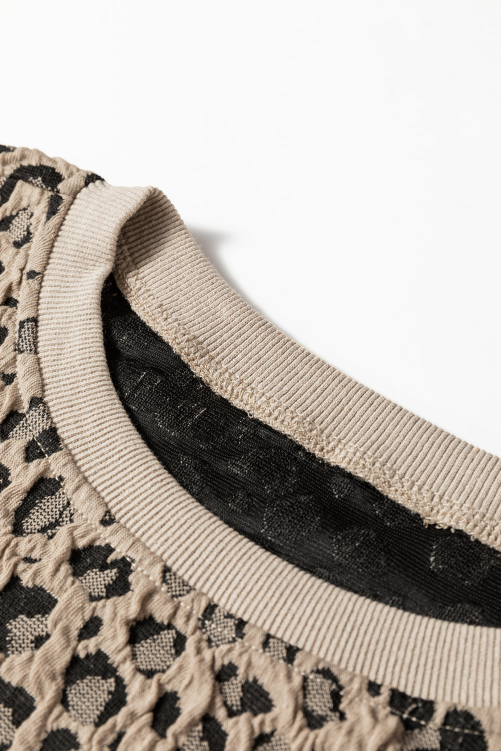 Threaded Pear Lottie Ribbed Trim Print Long Sleeve Top