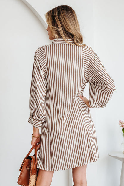 Threaded Pear Hanna Sleeve Down Mini Shirt