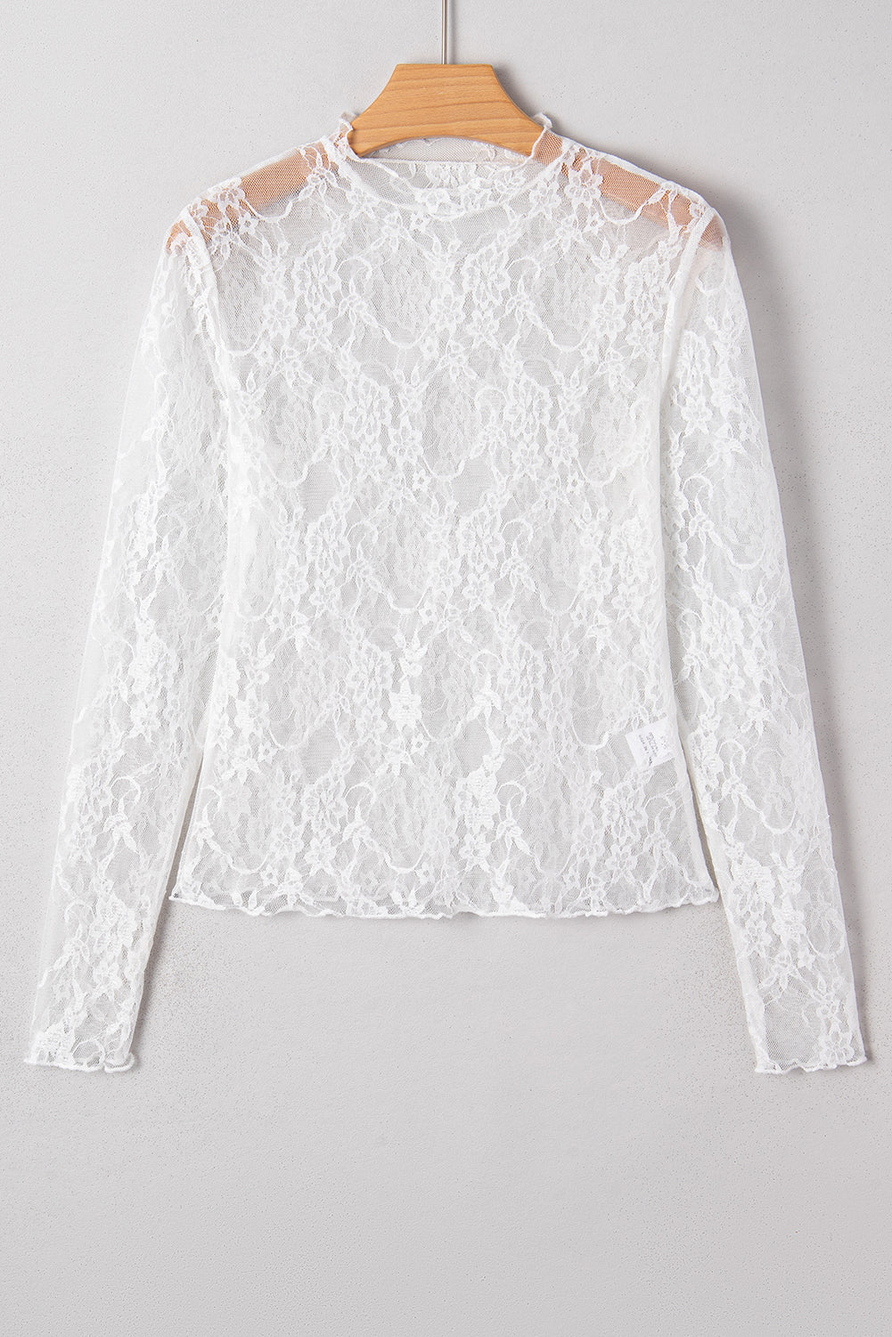 Threaded Pear Brittany Mock Slim Fit Long Sleeve Top