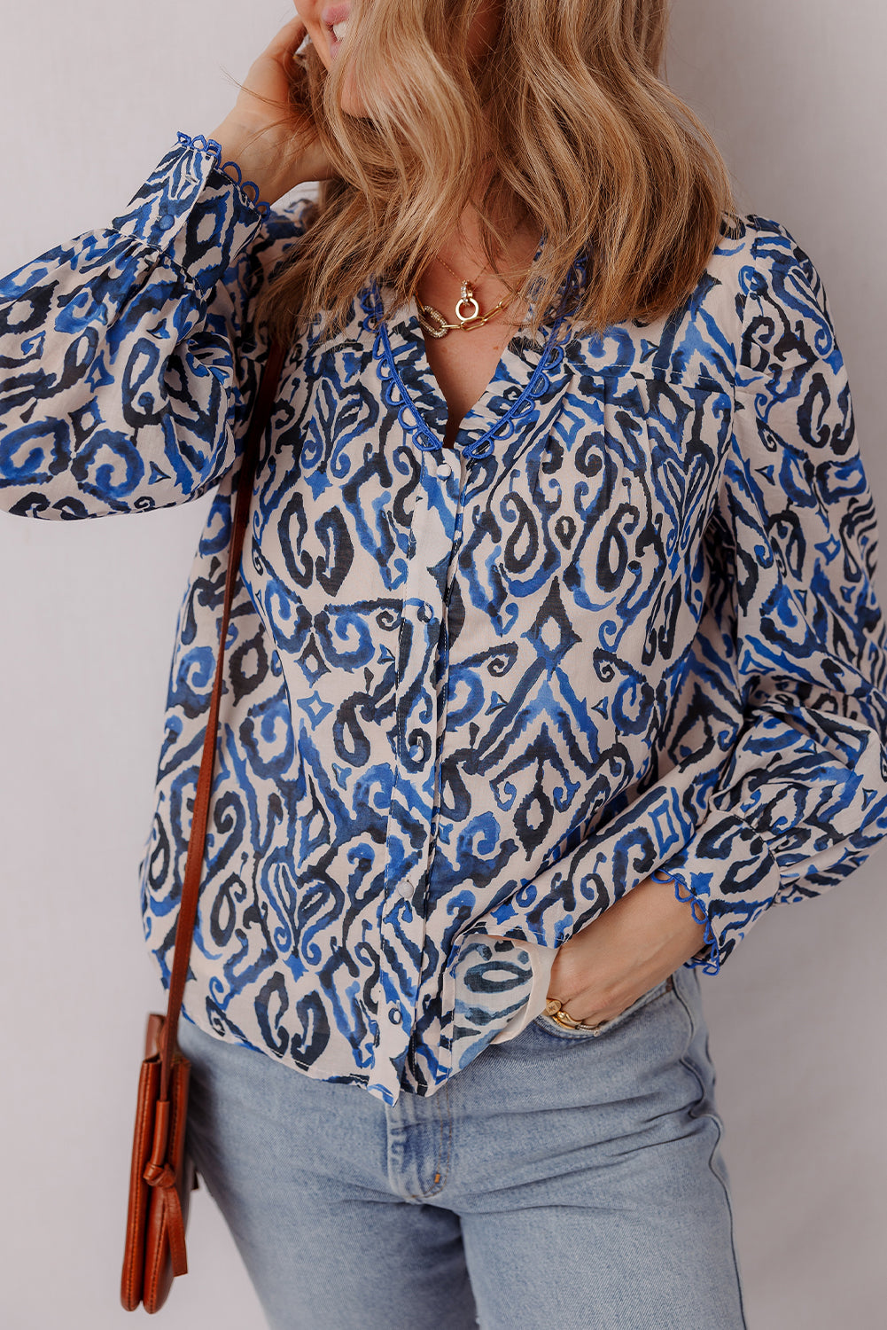 Threaded Pear Camryn Long Sleeve Shirt Long Sleeve Top