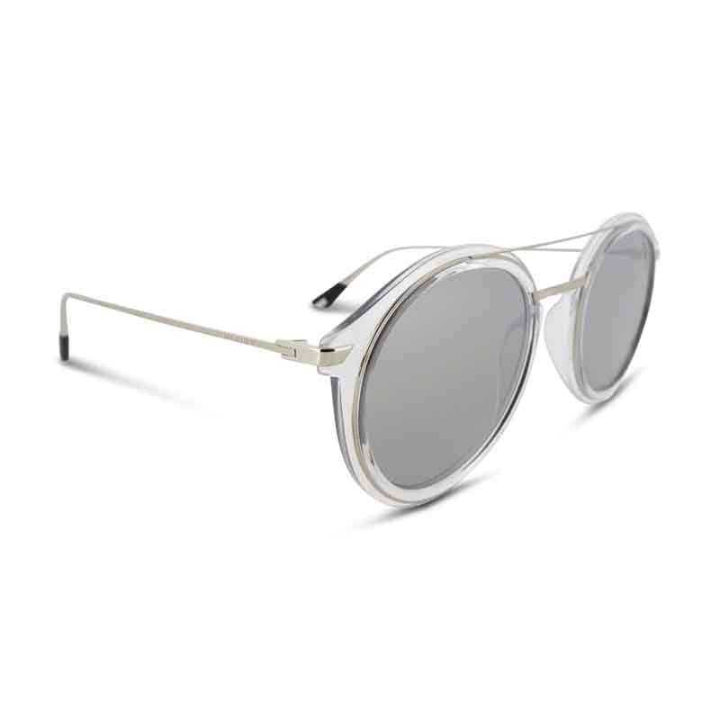 Police Mirror Silver Round Sunglasses SPL724 *EX DISPLAY*