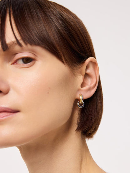 Asher Huggie Drop Earrings