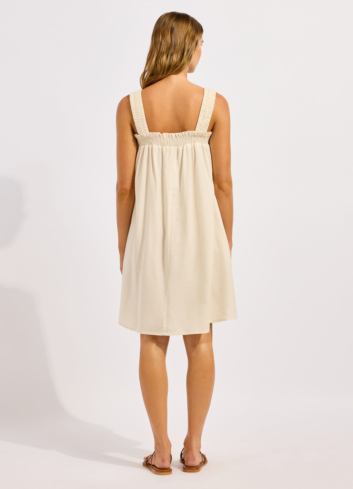 Gathered Band Mini Dress