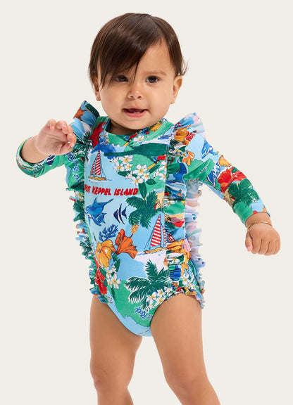 Viva Vacation Frill Sunsuit