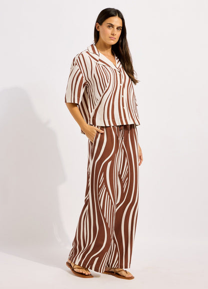 Coastline Drawcord Wide Leg Pant