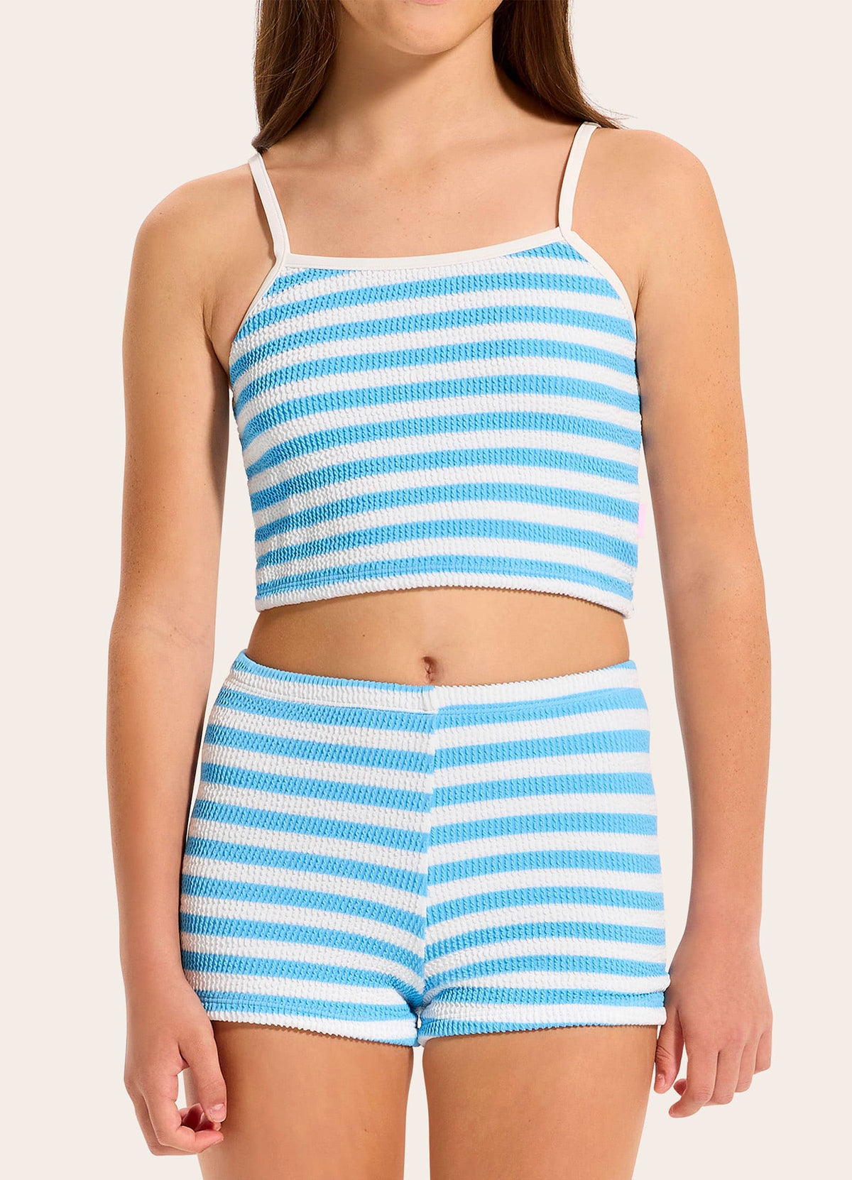 Textured Tankini Set