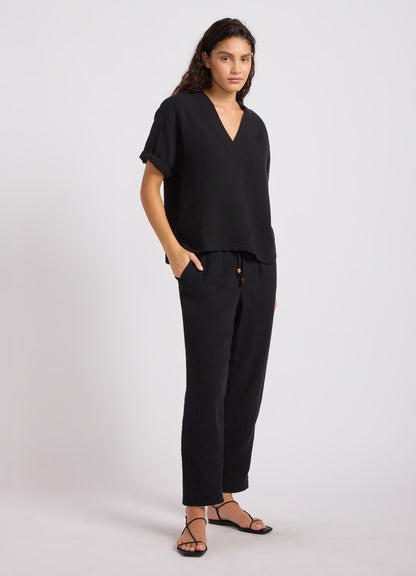 Double Gauze Tapered Pant
