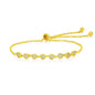 14K Gold-Flashed Crystal Adjustable Bracelet