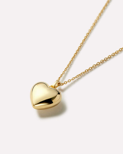 Lev Small Gold Heart Necklace