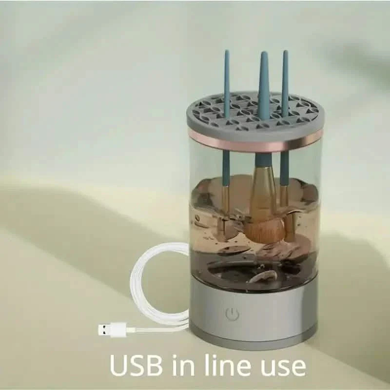 3-in-1 Automatic Makeup Brush Cleaning and Drying Stand