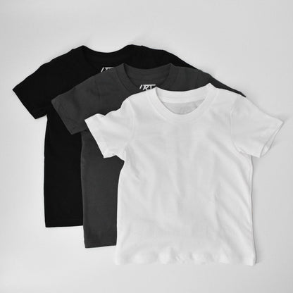 3-pack Rad Organics Tees - Monochrome