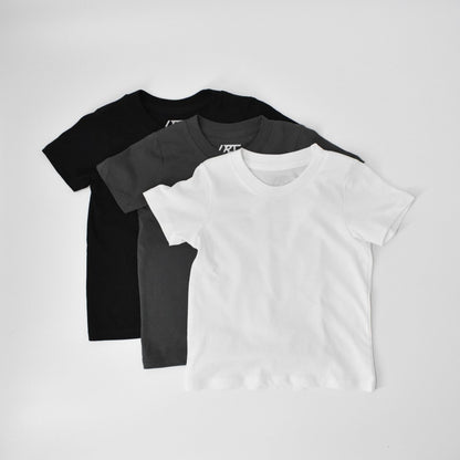 3-pack Rad Organics Tees - Monochrome