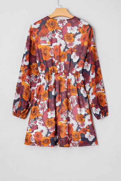 Threaded Pear Marianna Sleeve Flowy Mini Dress