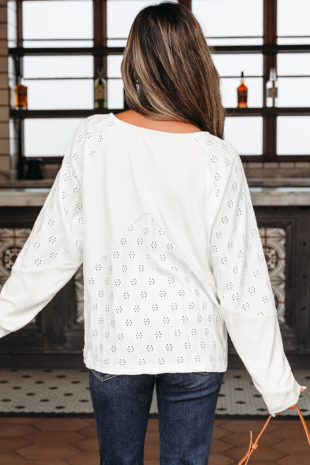 Threaded Pear Tessabina Patchwork Embroidered Top