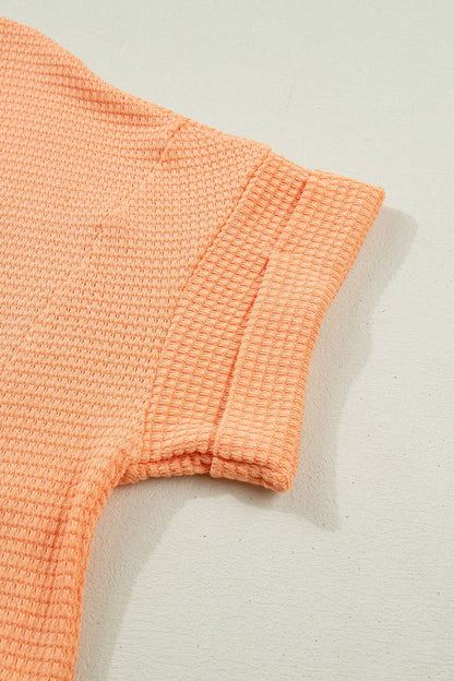 Threaded Pear Xyla Short Sleeve Knit Top