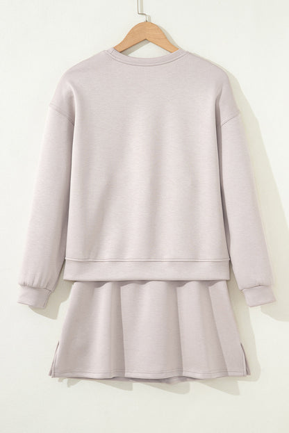 Threaded Pear Ava Pullover Drawstring Mini Skirt