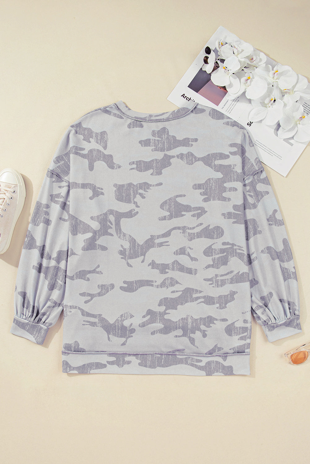 Threaded Pear Sophia Multicolour Print Plus Sweatshirt