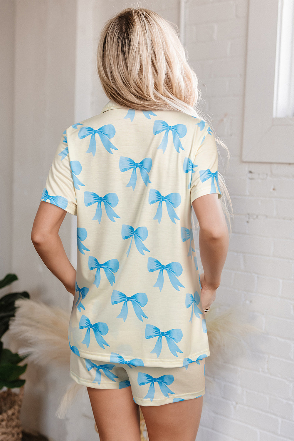 Threaded Pear Kenna Printed Short Sleeve Shirt