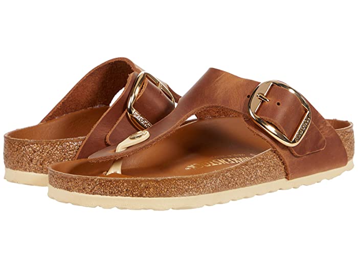 Birkenstock Gizeh Big Buckle Leather Cognac
