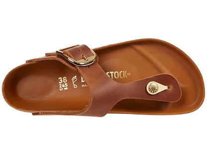 Birkenstock Gizeh Big Buckle Leather Cognac