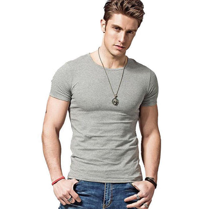 Men’s Premium Summer T-Shirt | Lightweight Breathable Cotton-Blend Tee | High-Sense Minimalist Short Sleeve Top | Trendy Casual Men’s Summer Clothes | 2026 High-Fashion Urban Basic T-Shirt