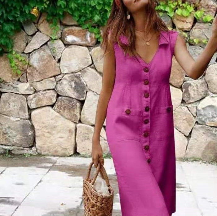 Single-Breasted Tailored Executive Dress | High-Sense Professional Button-Down Midi | Trendy Minimalist Sleek Workwear Dress | Luxury-Label Statuesque Radiant Apparel | 2026 High-Fashion Emerald-Luxe Essential