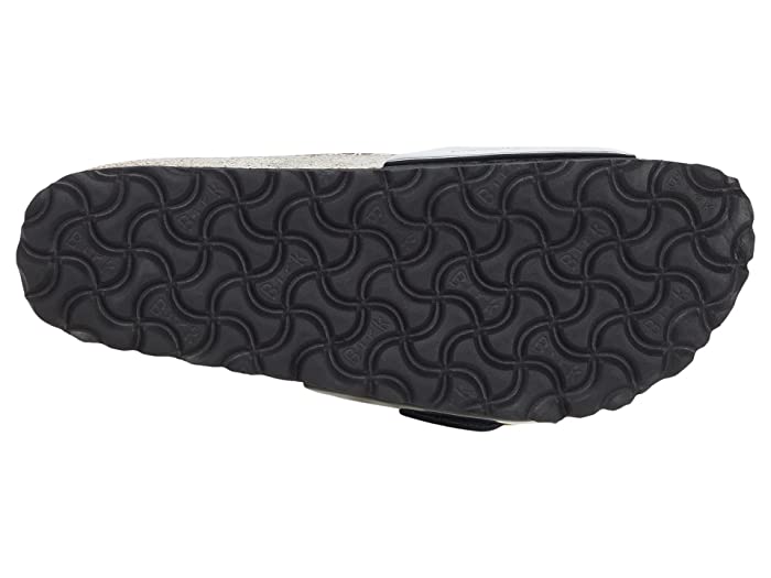 Birkenstock Madrid Big Buckle Natural Leather Patent Black
