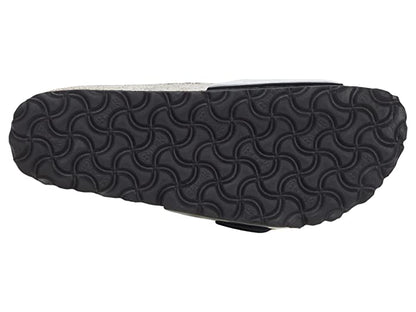 Birkenstock Madrid Big Buckle Natural Leather Patent Black