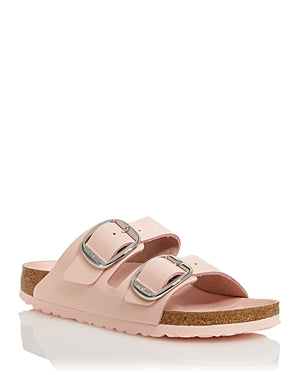 Birkenstock Arizona Big Buckle Natural Leather Patent High Shine Light Rose Sandals