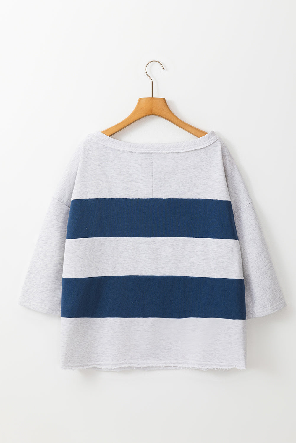 Threaded Pear Melissa Sleeve Raw Seamed Sweatshirt