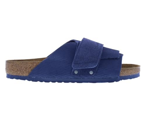 Birkenstock Kyoto Suede Leather Emb Courduroy Sandals Regular