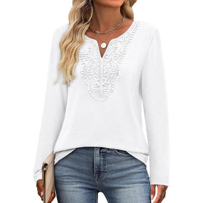 ✨Women Blouses Dressy Casual V Neck Long Sleeve Shirts Fall Outfits Trendy Top