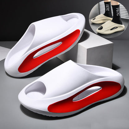 INS Trending Unisex Hollow Slippers | Breathable Peep-Toe Summer Slides | Lightweight Sporty Beach Shoes for Women & Men | Aesthetic Anti-Slip Home & Outdoor Sandals