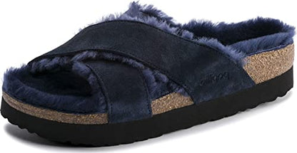 Birkenstock Unisex Daytona Suede Leather Navy