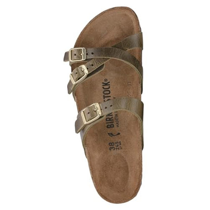 Birkenstock Unisex Franca Natural Leather Olive