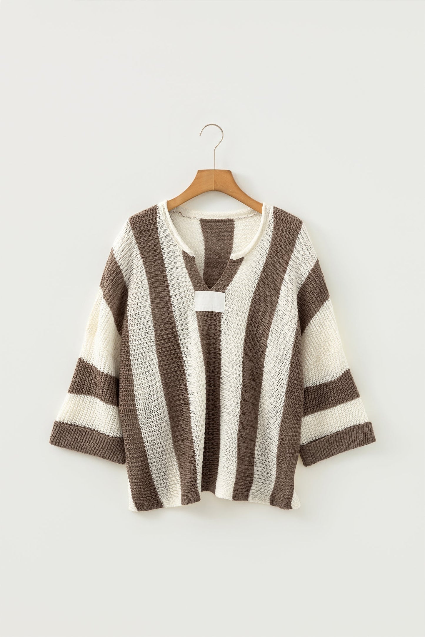 Threaded Pear Holland Colorblock Bracelet Sleeve Sweater