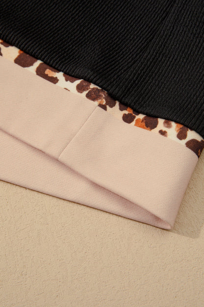 Threaded Pear Ainsley Block Trim Ribbed PLUS Dress