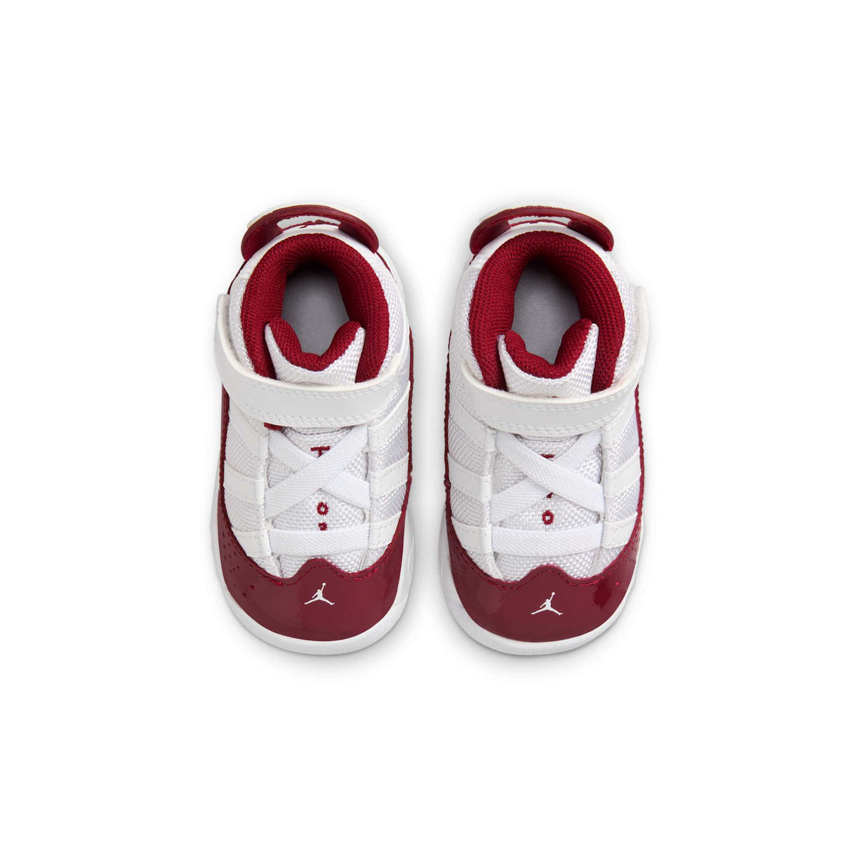 Air Jordan Toddlers 6 Rings 'White Team Red Td' Sneakers