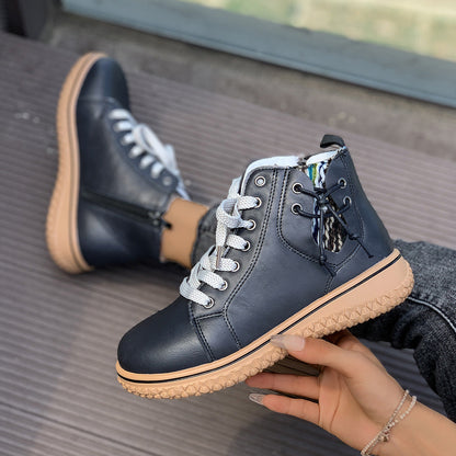 FitiqueFit Women’s Flat Heel Martin Boots