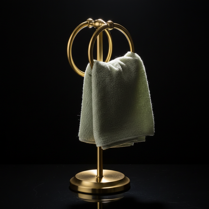 Classical Double Ring Design Fingertip Towel Holder