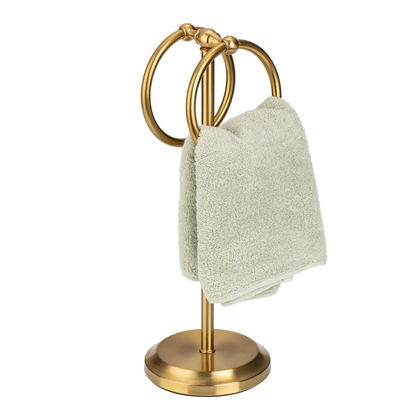 Classical Double Ring Design Fingertip Towel Holder