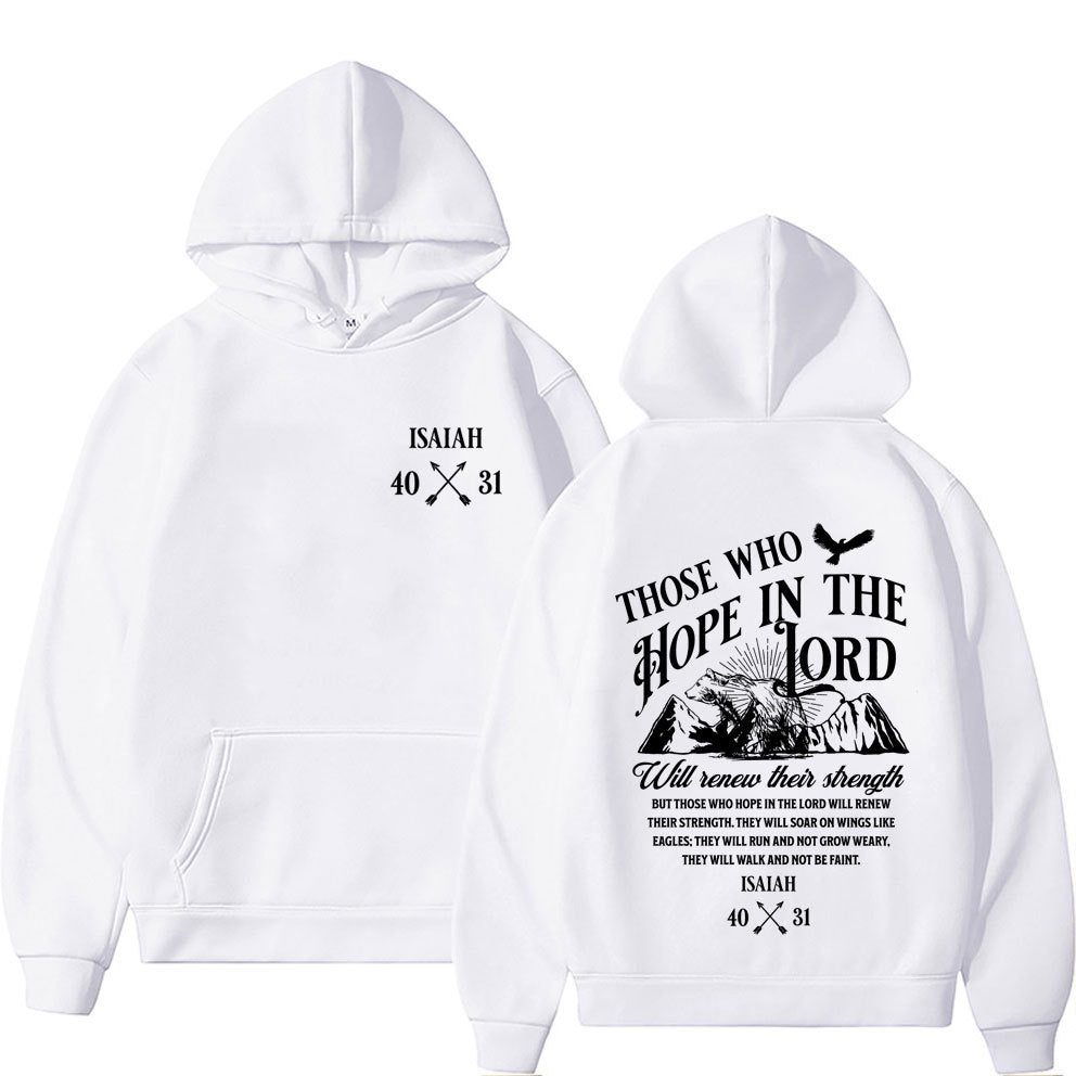 Christian Jesus Letters Print Hoodie | Faith-Based Graphic Sweatshirt for Men & Women | Inspirational Gospel Streetwear | Oversized Religious Pullover Hoodie