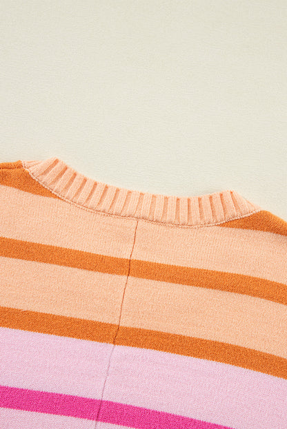 Threaded Pear Sophia Ribbed Edge Loose Sweater