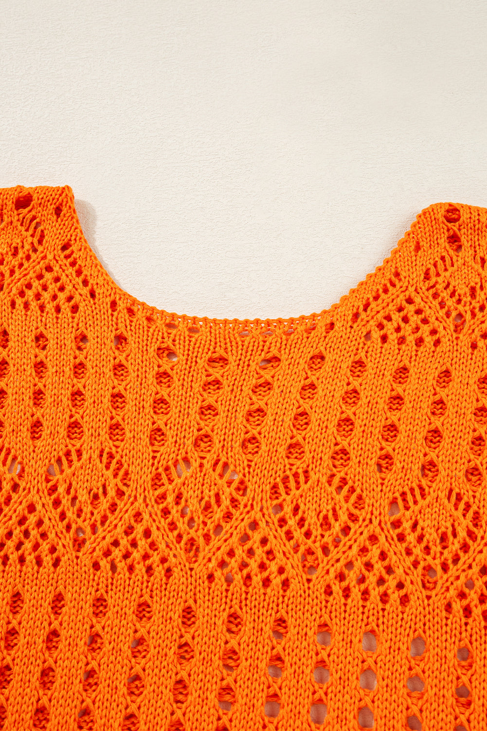 Threaded Pear Emerson Crochet Scallop Edge Sweater
